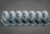 ScaleX WM 35018S ZIL 131 Sagged wheel set for Trumpeter kit 1/35